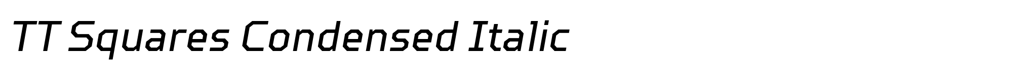 TT Squares Condensed Italic image